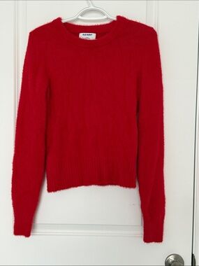 Old navy Small Tall red eyelash sweater